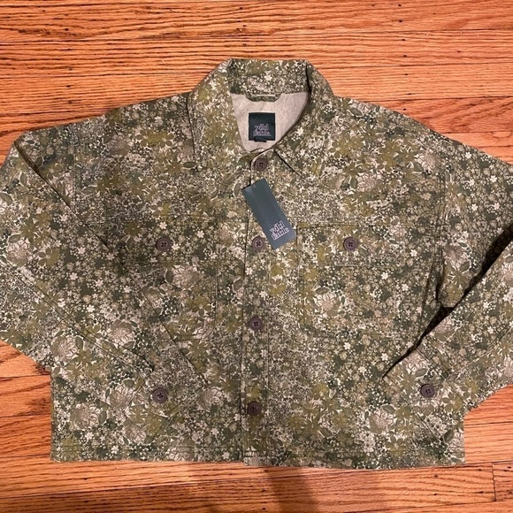 wild fable size small floral cropped jacket nwt - Picture 1 of 4